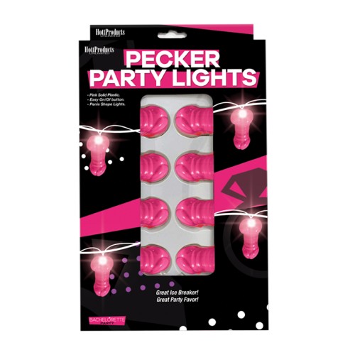 Light Up Pink Pecker Party String Lights