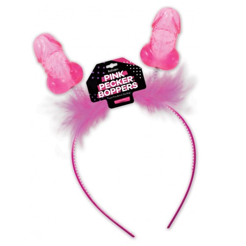 Diadema Boppers con Pecker Arcoíris para Fiestas