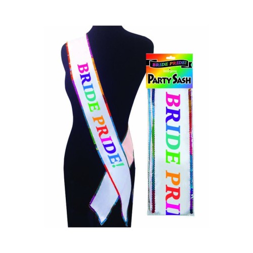 Bride Pride Celebration Sash - Vibrant Accessory