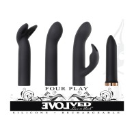 Evolved Four Play Rechargeable Bullet Vibrator Black