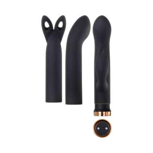 Evolved Four Play Rechargeable Bullet Vibrator Black