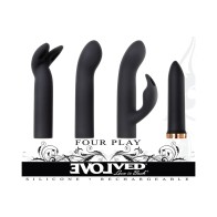 Evolved Four Play Rechargeable Bullet Vibrator Black