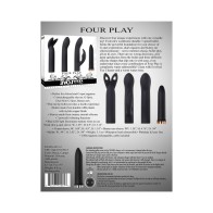 Evolved Four Play Rechargeable Bullet Vibrator Black