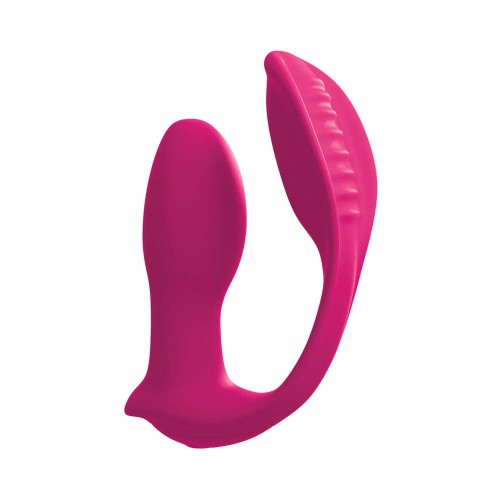 Pipedream Double Ecstasy Dual Stimulation Vibrator Red