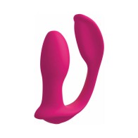 Pipedream Double Ecstasy Dual Stimulation Vibrator Red