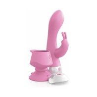 Pipedream 3Some Wall Banger Rabbit Vibrator with Suction Cup Pink