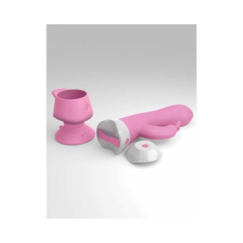 Vibrador Rabbit Wall Banger 3Some con Ventosa Rosa