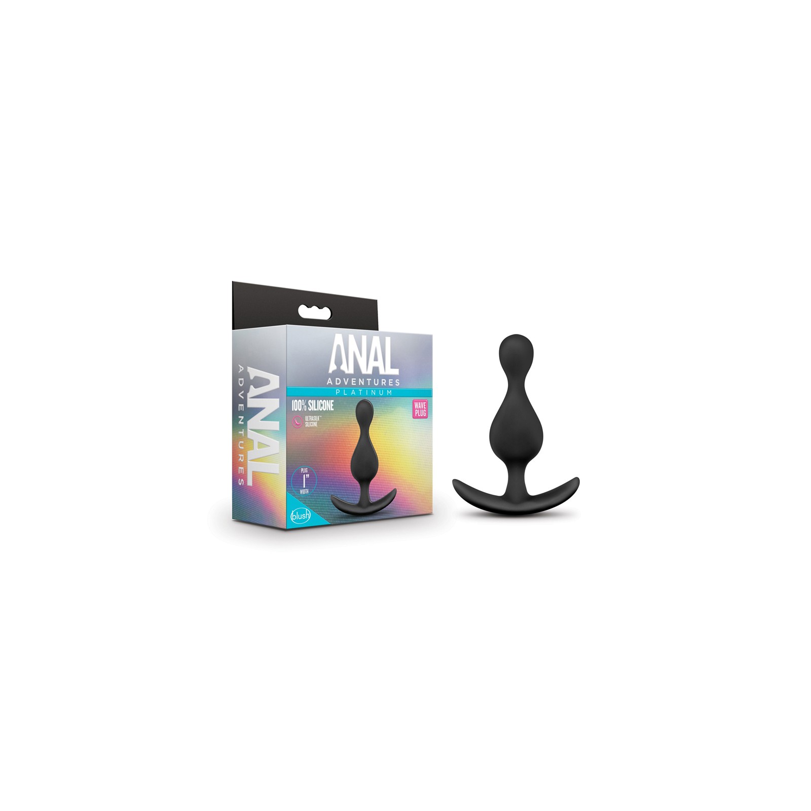 Anal Adventures Platinum Wave Plug for New Sensations