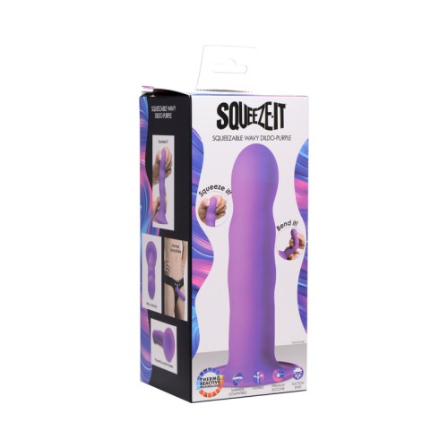 Dildo Ondulado Squeezable para Placer Personalizado