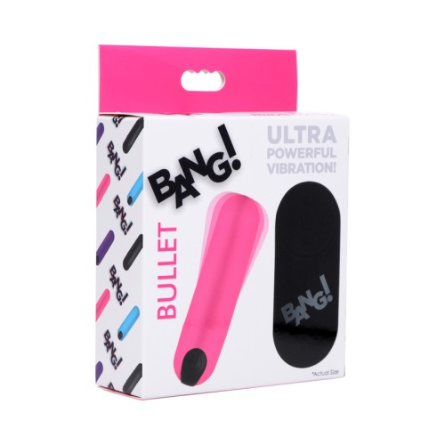 BANG! Bullet Vibrante con Control Remoto Rosa