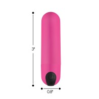 BANG! Vibrating Bullet with Remote Control Pink