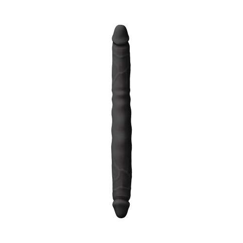 Colours Double Pleasure 12 in. Dual Ended Dildo Black - Intense Sensations