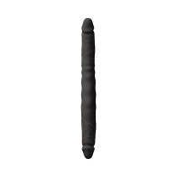 Colours Double Pleasure 12 in. Dual Ended Dildo Black - Intense Sensations