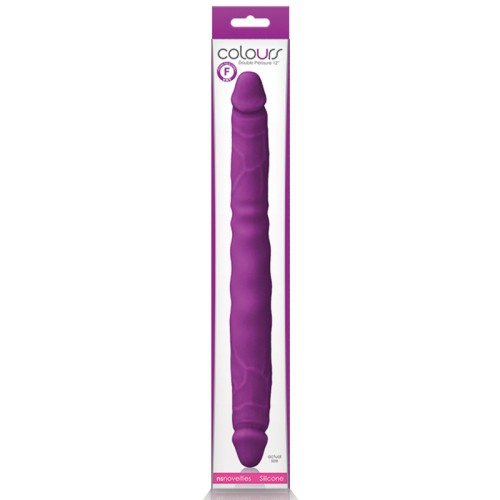 Dildo Doble Placer de 12 in. Colores Morado