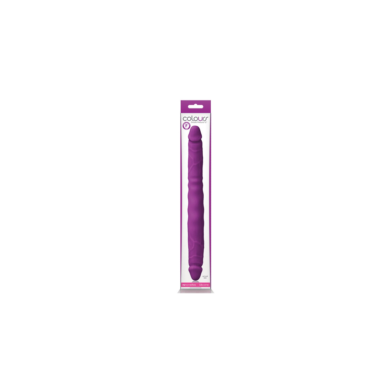 Colours Double Pleasure 12 in. Dual Ended Dildo Purple