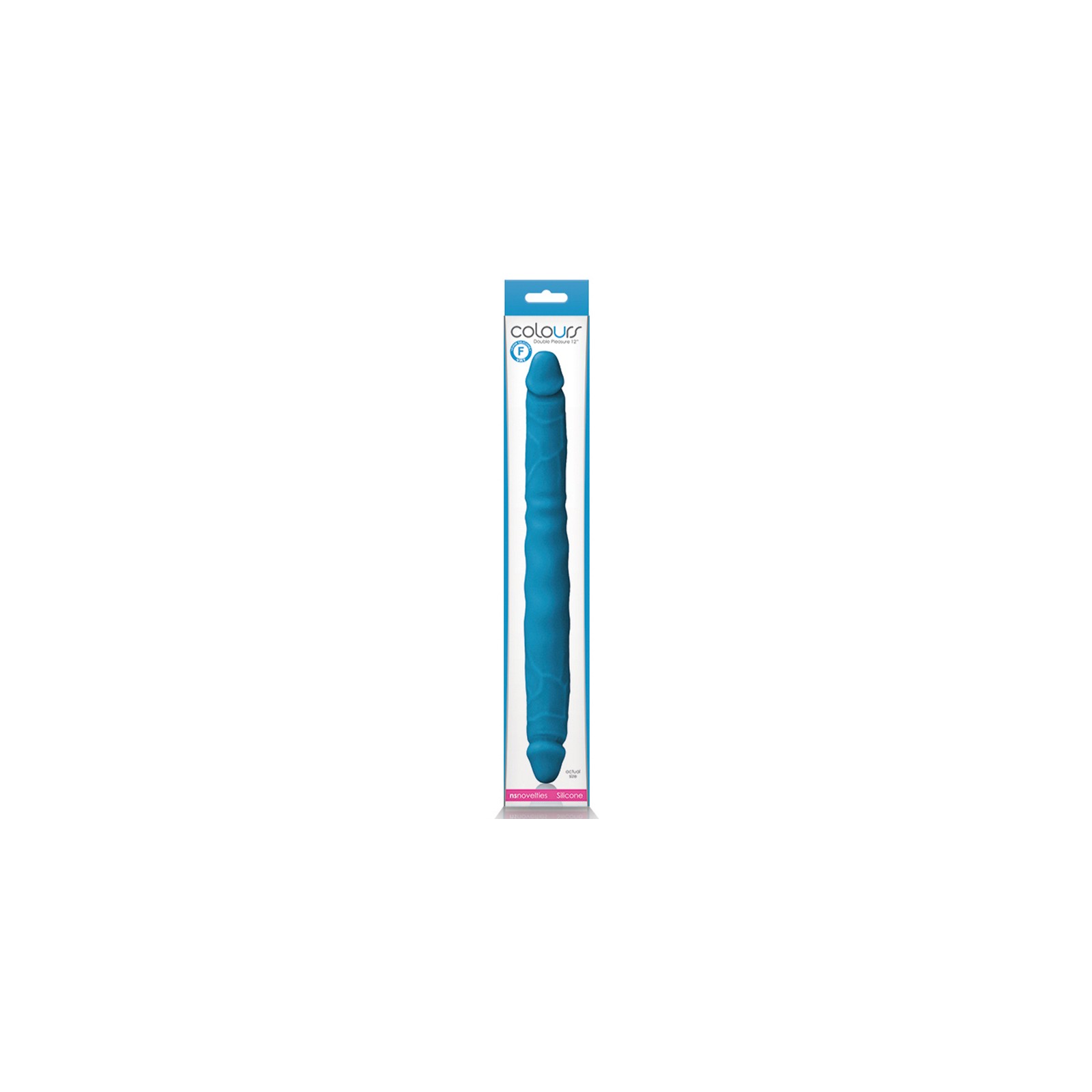 Colours 12in Double Pleasure Dual Ended Dildo Blue