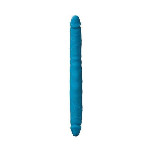 Dildo Doble Placer de 12in de Colores Azul