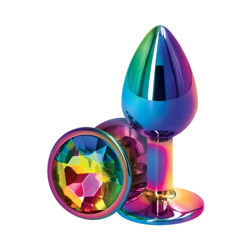 Rear Assets Metal Anal Plug Small Multicolor