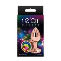 Plug Anal Rear Assets Oro Rosa Pequeño Arcoíris