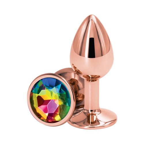 Plug Anal Rear Assets Oro Rosa Pequeño Arcoíris