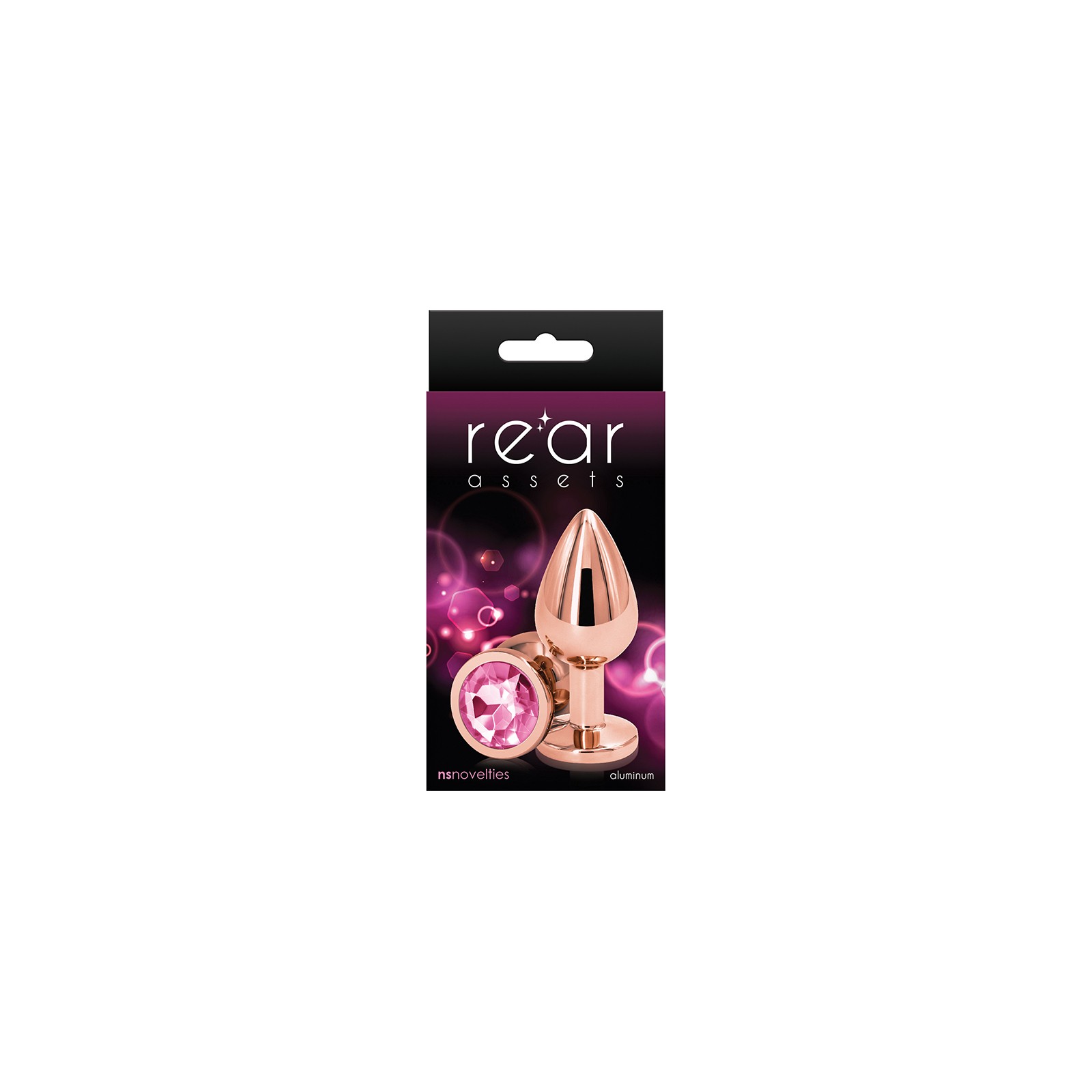 Medium Rose Gold Anal Plug - Rear Assets