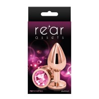 Medium Rose Gold Anal Plug - Rear Assets