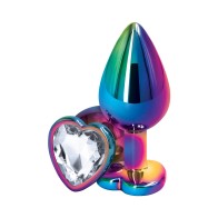 Rear Assets Metal Heart Plug Medium - Playful anal toy