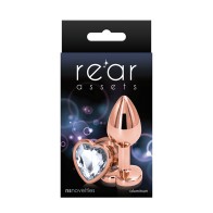 Rear Assets Rose Gold Heart Plug Small