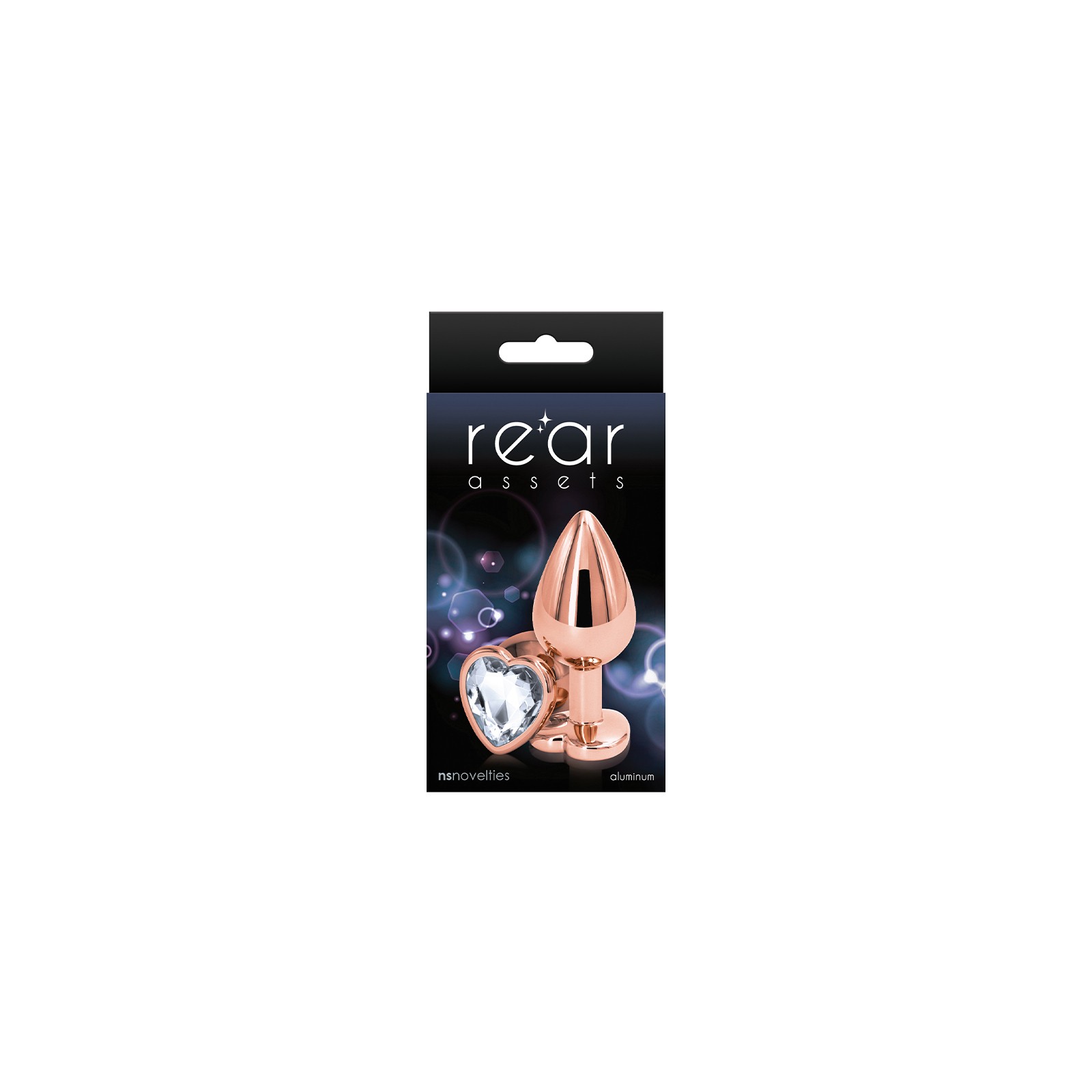 Rear Assets Rose Gold Heart Plug Medium