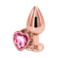 Rose Gold Heart Plug - Elegant Design and Comfort