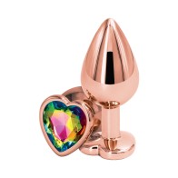 Medium Rose Gold Heart Anal Plug