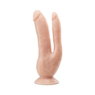 Dr. Skin DP Cock Realistic 8 in. Dual Entry Dildo Beige