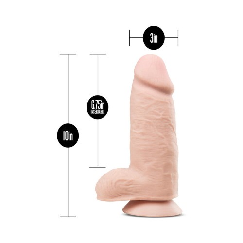 Dildo de Densidad Dual de 10 in. Au Naturel