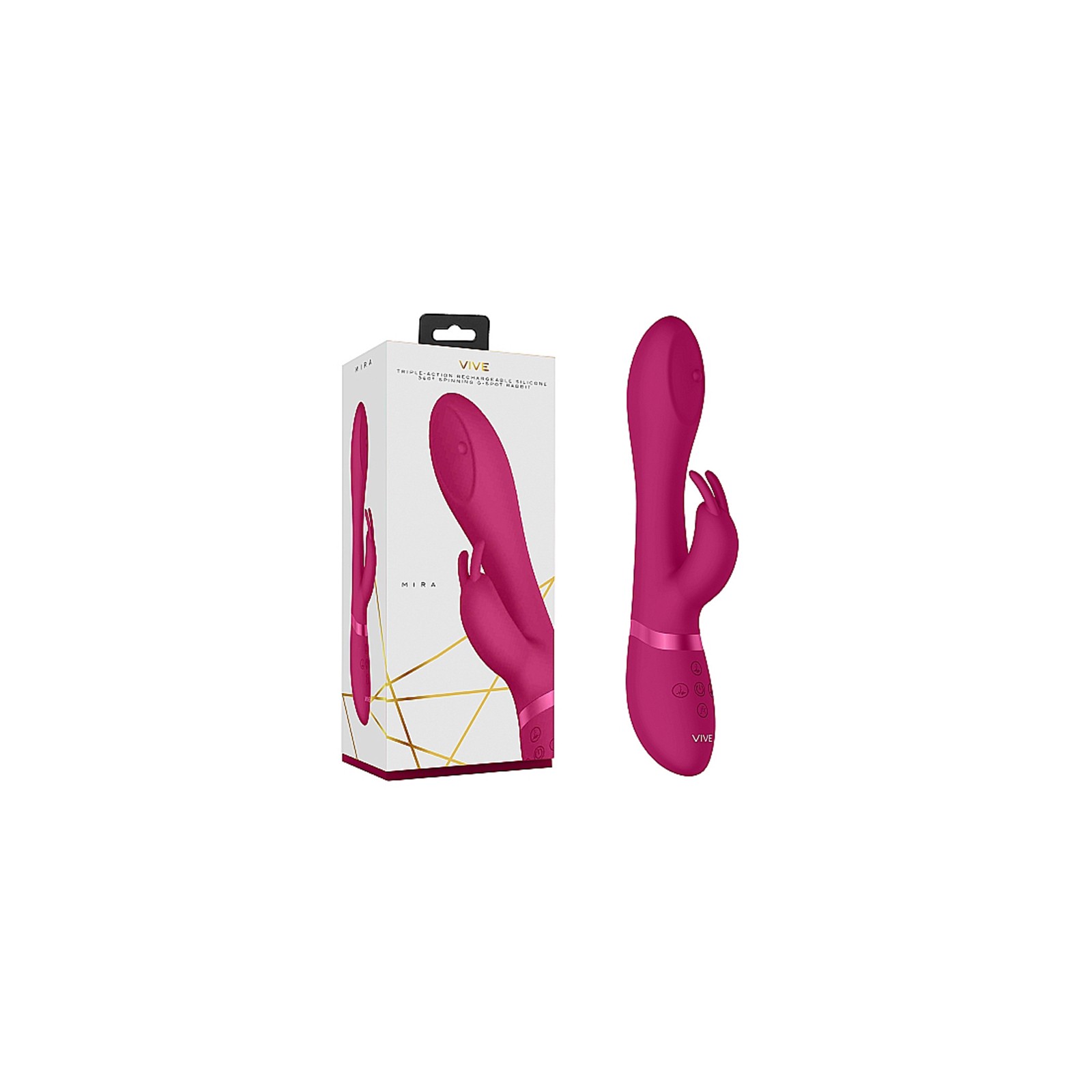 VIVE MIRA Vibrador Conejo con Giro 360°