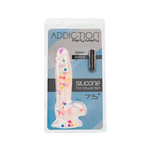 Addiction Party Marty Silicone Dildo Frost Confetti