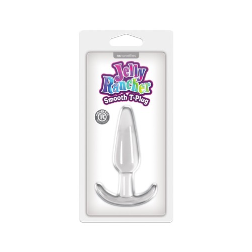 Jelly Rancher Smooth T-Plug Clear - Comfortable Exploration