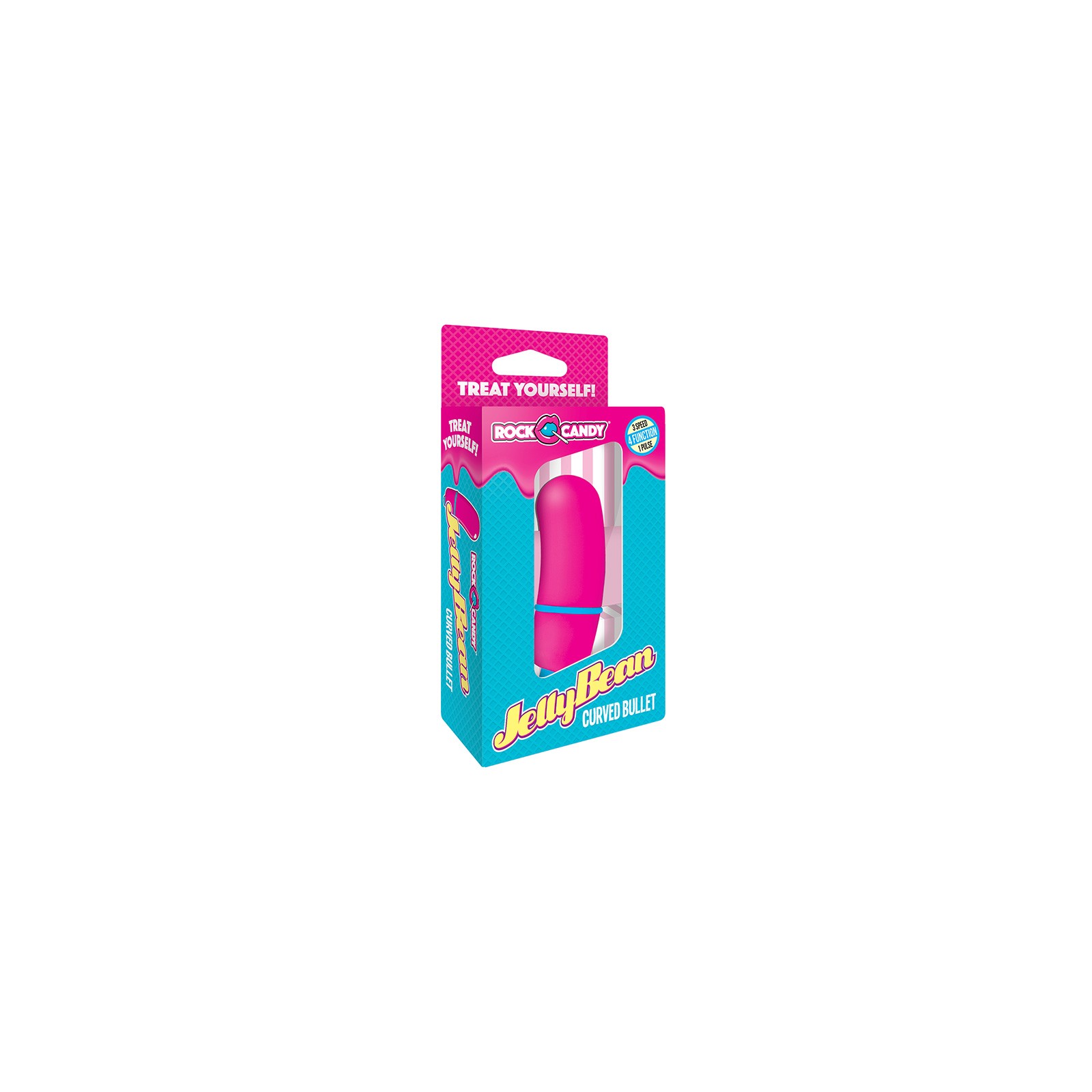 Pink Jelly Bean Bullet Vibrator for External Stimulation