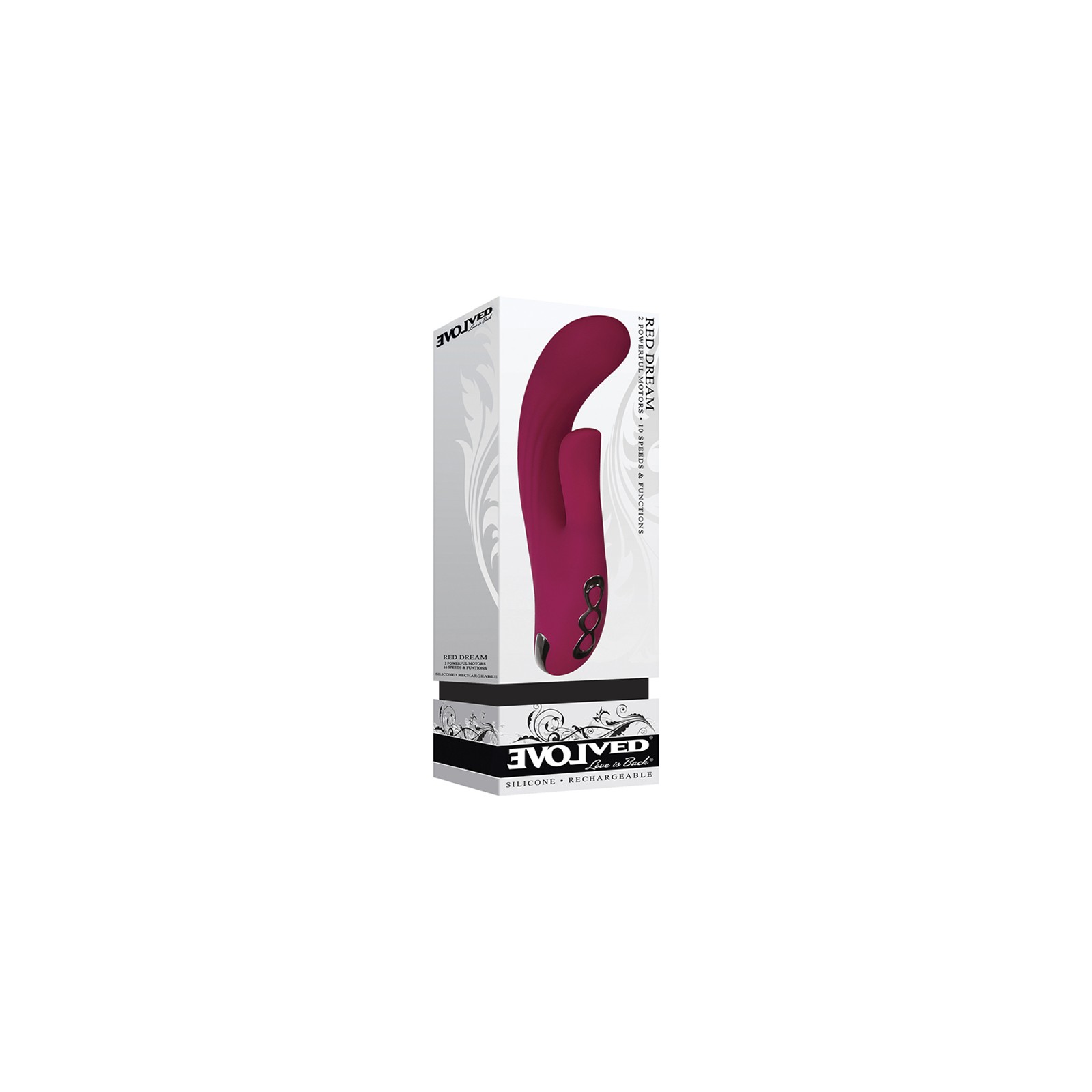 Evolved Red Dream Rechargeable Dual Stimulator