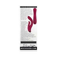 Evolved Red Dream Rechargeable Dual Stimulator