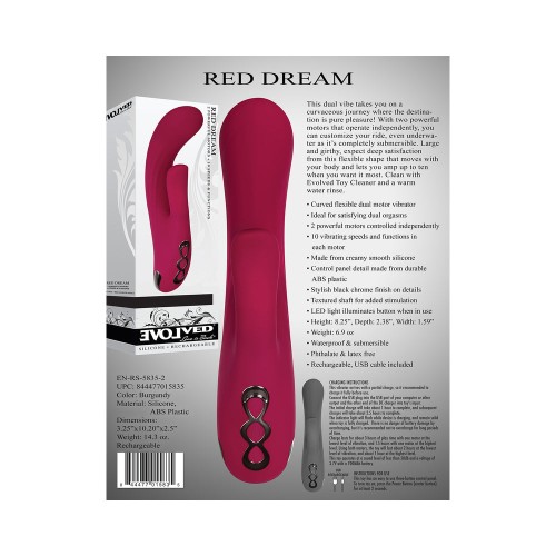 Evolved Red Dream Estimulador Doble Recargable