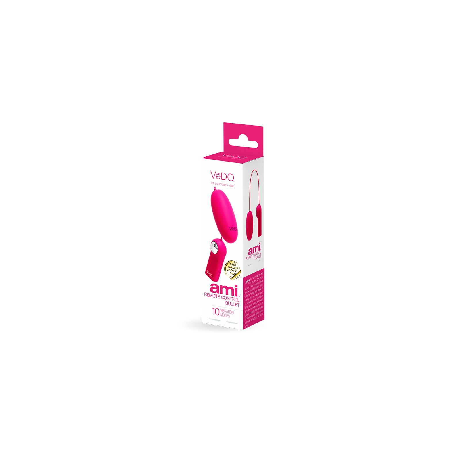 Vedo Ami Remote Control Bullet Foxy Pink