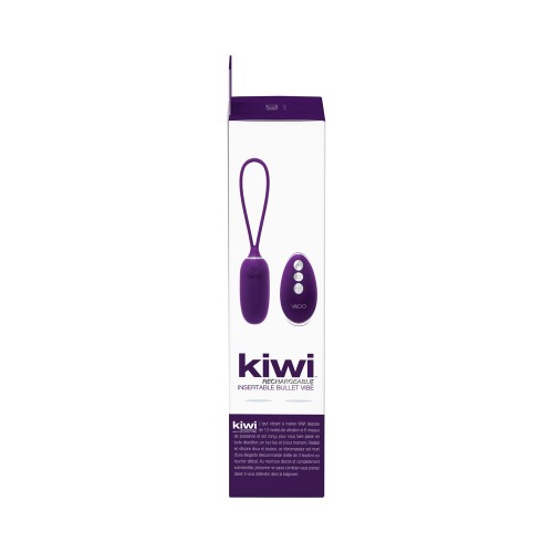 Bullet Recargable Insertable Vedo Kiwi - Púrpura Intenso