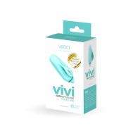 Vedo Vivi Rechargeable Finger Vibe Tease Me Turquoise - Elevate Your Pleasure