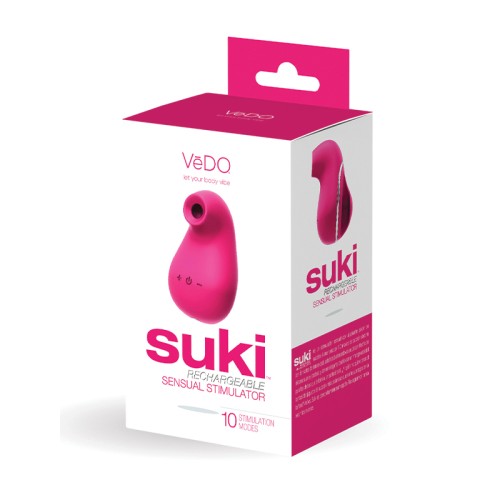 Suki Sonic Suction Vibrator Pink - Rechargeable Pleasure Device