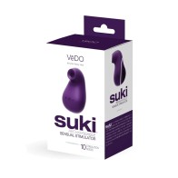 Vibrador Recargable de Succión Sónica Vedo Suki Púrpura Profundo