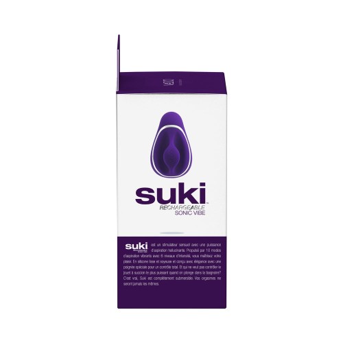 Vibrador Recargable de Succión Sónica Vedo Suki Púrpura Profundo