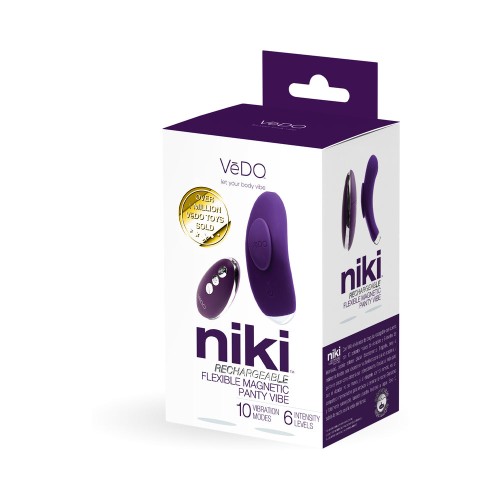 VeDO Niki Rechargeable Panty Vibe Deep Purple - Discreet Pleasure