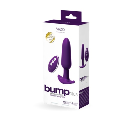 VeDO Bump Plus Remote Control Anal Vibe for Intense Pleasure