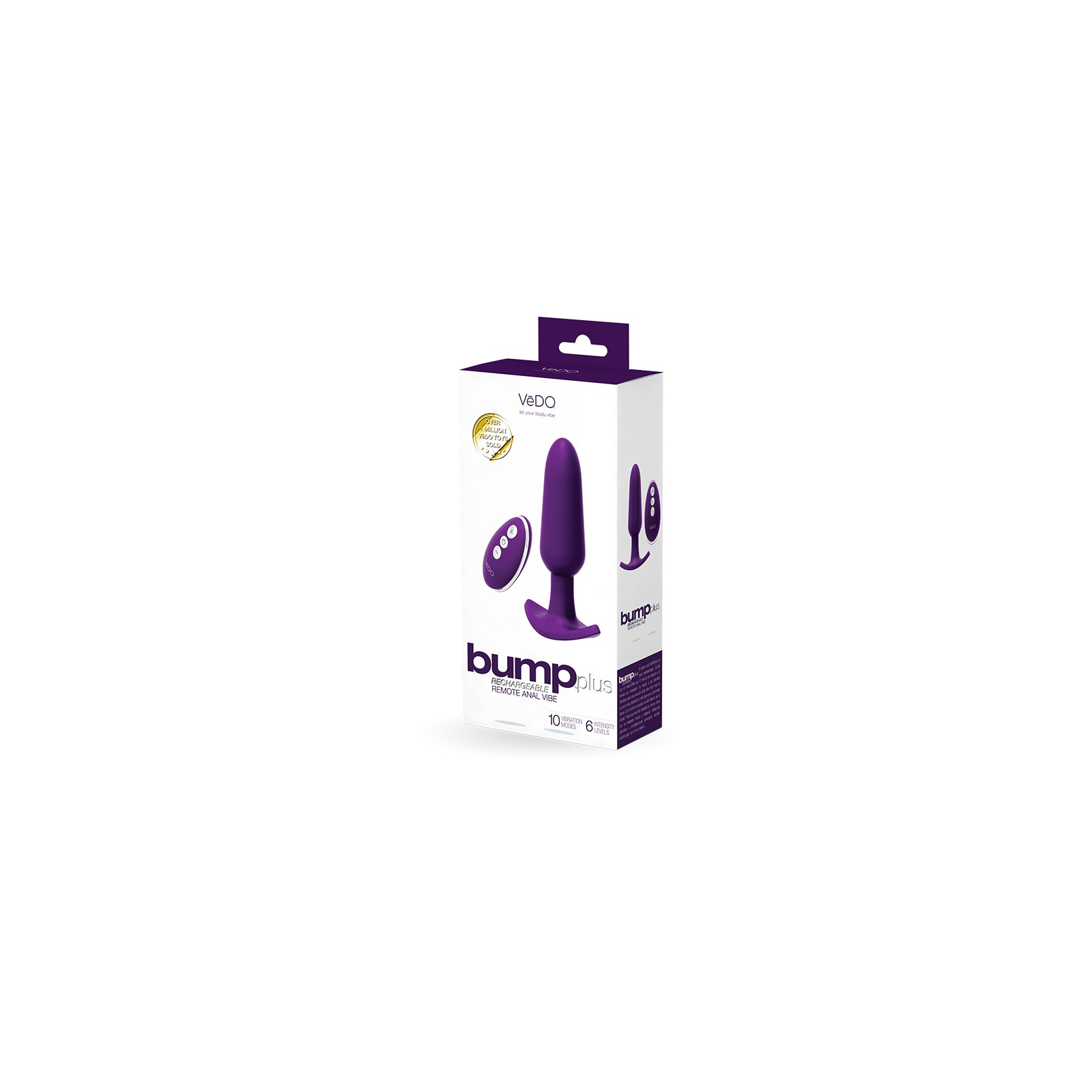 VeDO Bump Plus Remote Control Anal Vibe for Intense Pleasure