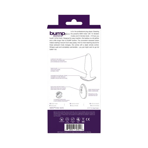 VeDO Bump Plus Remote Control Anal Vibe for Intense Pleasure